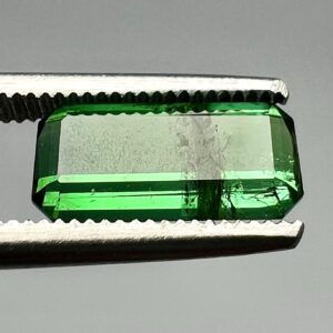 1.40 Carat Faceted Green Tourmaline Cut Gemstone From From Kunnar Afghanistan