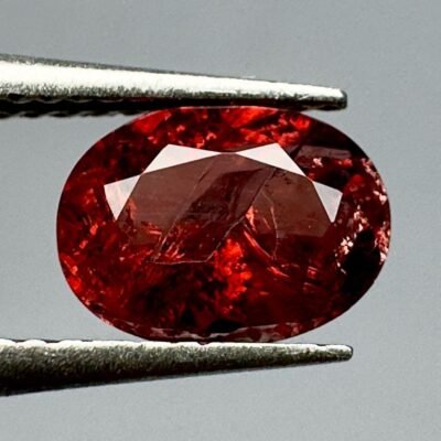 1 Carat Rhodolite Garnet  Faceted Gemstone Tajikistan | Rare Collector Jewelry Stone