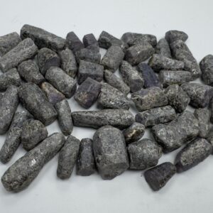 109 Gram Natural Fluorescent Sapphire Corundum Rough Crystals Lot From Badakhshan Afghanistan