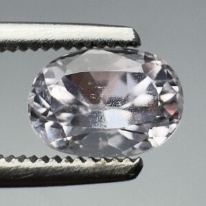 1.10 Carat Natural Fluorescent Kunzite Cut Gemstone From Kunar Afghanistan