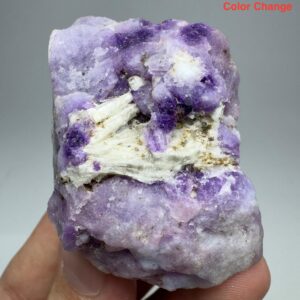 76 Gram Fluorescent Phosphorescent Tenebrescent Hackmanite With Unknown Crystals From Badakhshan Afghanistan