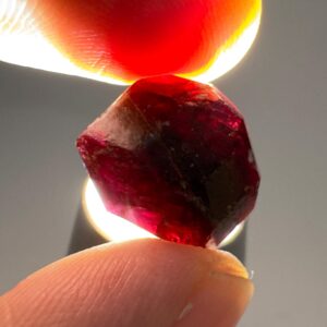 38 Ct Natural Rhodolite Garnet Crystal From Afghanistan