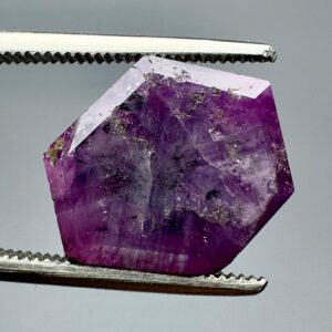 6.20 Carat Fluorescent Pink Sapphire Trapiche From Kashmir