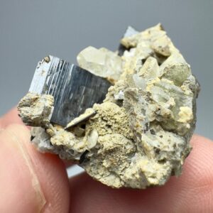 45 Carat Brookite with Quartz Crystal Specimen: Rare Collector Stone, Pakistan