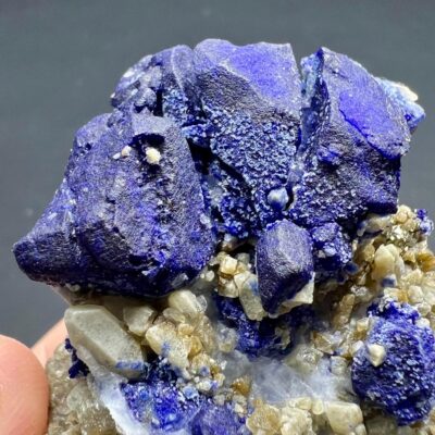 729 Carat Lazurite Crystal W/Forsterite Crystals & Pyrite On Fluorescent Phlogopite Mica Matrix From Badakhshan Afghanistan