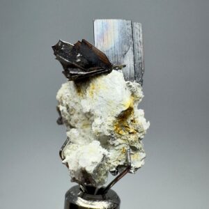 Natural Brookite Crystals with Quartz, Rare Collector Stone, Pakistan