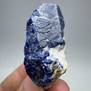 21 G Fluorescent Blue Sodalite Crystal UV Reactive Mineral Specimen From Afghanistan