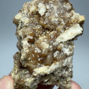 93 Grams Natural Childrenite-Eosphorite Crystals Cluster with Mica on Matrix From Nuristan Afghanistan