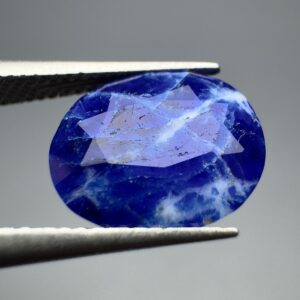Faceted Hauyne Gemstone | 2.20 Carat, Rare Blue Stone from Afghanistan