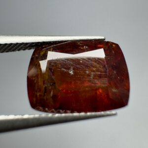 6.85 Carat Faceted Bastnasite (Bastnaesite) Cut Gemstone from Zagi Pakistan