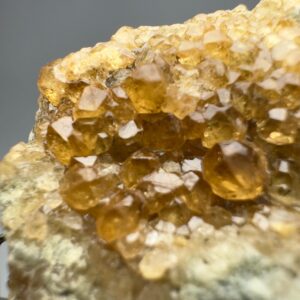 36 Carat Terminated Topazolite Garnet Crystals on matrix Specimen From Pakistan