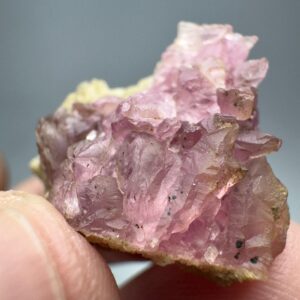 27 Carat Natural Rose Quartz Crystals Cluster on Matrix, Specimens  — Afghanistan Mineral Specimen