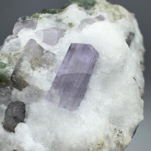 123 Gram Fluorescent Scapolite Natural Crystals W/ Epidote on matrix From Badakhshan Afghanistan