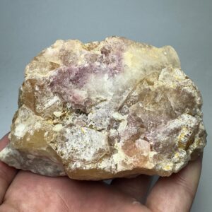 499g Fluorescent Phosphorescent Rare Peach & Purple Color Hackmanite, on matrix from Afghanistan