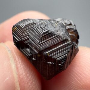 11 Carat NATURAL Etched Grossular GARNET Lustrous Crystal from Afghanistan | Natural Mineral Specimen