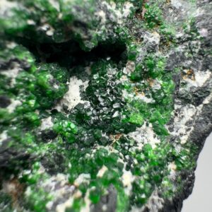 573 Gram Tiny Crystals Cluster of Green Uvarovite Garnet on Matrix From Afghanistan