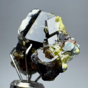 12.80 Carats Vesuvianite Crystals W/Andradite garnet, & mica From Afghanistan