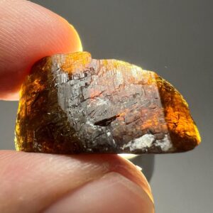 30 Ct Fluorescent Dravite Tourmaline Unique, Honey Color Crystal From Badakhshan Afghanistan