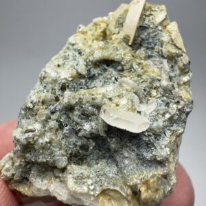 70 Ct Vrobyevite Beryl (Rostrite)  Crystal With Tourmaline & Unknown On Matrix From Badakhshan Afghanistan