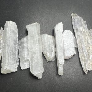 46 Grams Natural Fluorescent Kunzite Crystals Lot From Afghanistan