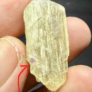 25 Carat Winchite Crystal With Fluorescent Phosphorescent Color Change Hackmanite From Badakhshan Afghanistan