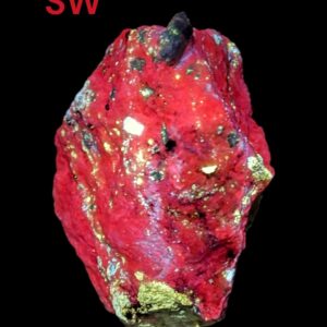 941 Gram Fluorescent Afghanite Crystals With Fluorescent Phlogopite, Fluorapatite On Fluorescent Calcite & Pyrite From Badakhshan Afghanist