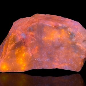 126 Gram Fluorescent Color Change Hackmanite W/ Sodalite On Blue Hackmanite From Badakhshan Afghanistan