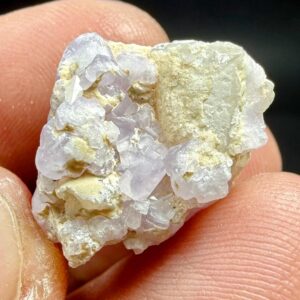 27 Carat Fluorescent Apatite Crystals Specimen With Quartz From Kunar Afghanistan