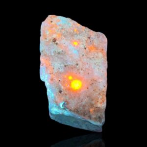 615 Carat Fluorescent Phosphorescent Color Change Blue Hackmanite with Hyalite Spray From Badakhshan Afghanistan