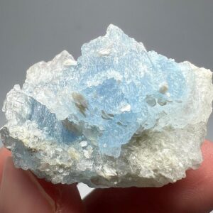 81 Carat Rare Sky Blue Etched Aquamarine Crystal from Badakhshan Afghanistan