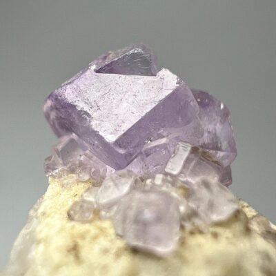 8 Carat Fluorescent Phosphorescent Purple Apatite Crystal Specimen From Kunar Afghanistan