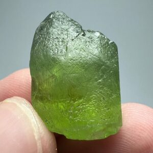27 Carat Terminated Peridot Crystal W/Rutile & Magnetite From Pakistan