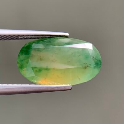 6.78 CT Hydro Grossular Garnet Cabochon Gemstone From Afghanistan