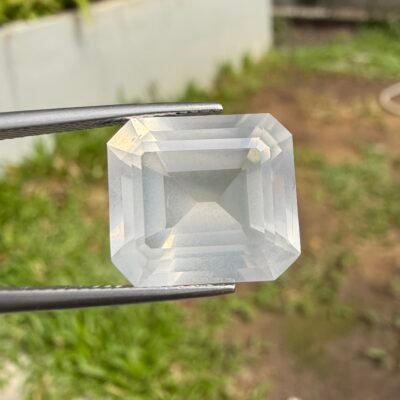 9.85 CT Faceted Moonstone Cut Gemstone From Pakistan