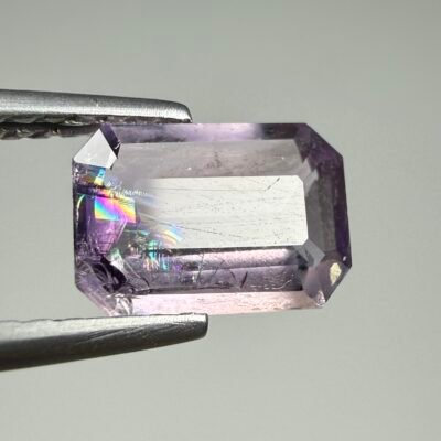 0.95 CT Faceted Fluorescent Scapolite Gemstone From Afghanistan